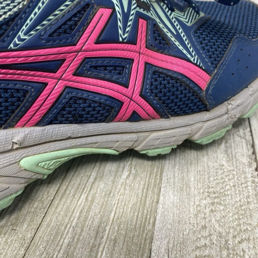 Women's Asics Gel Venture 8 Trail Running Sneaker Shoes Blue Pink - Size 9 - Picture 5 of 11